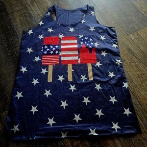 Women's Patriotic Star Tank Top